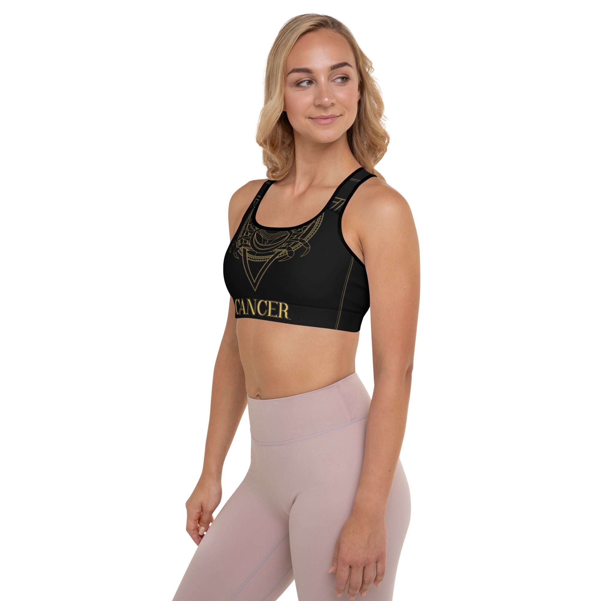 Cancer Padded Sports Bra