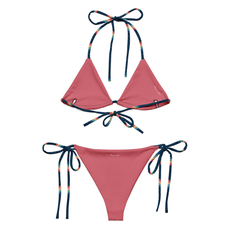 Graphic Print  String Bikini