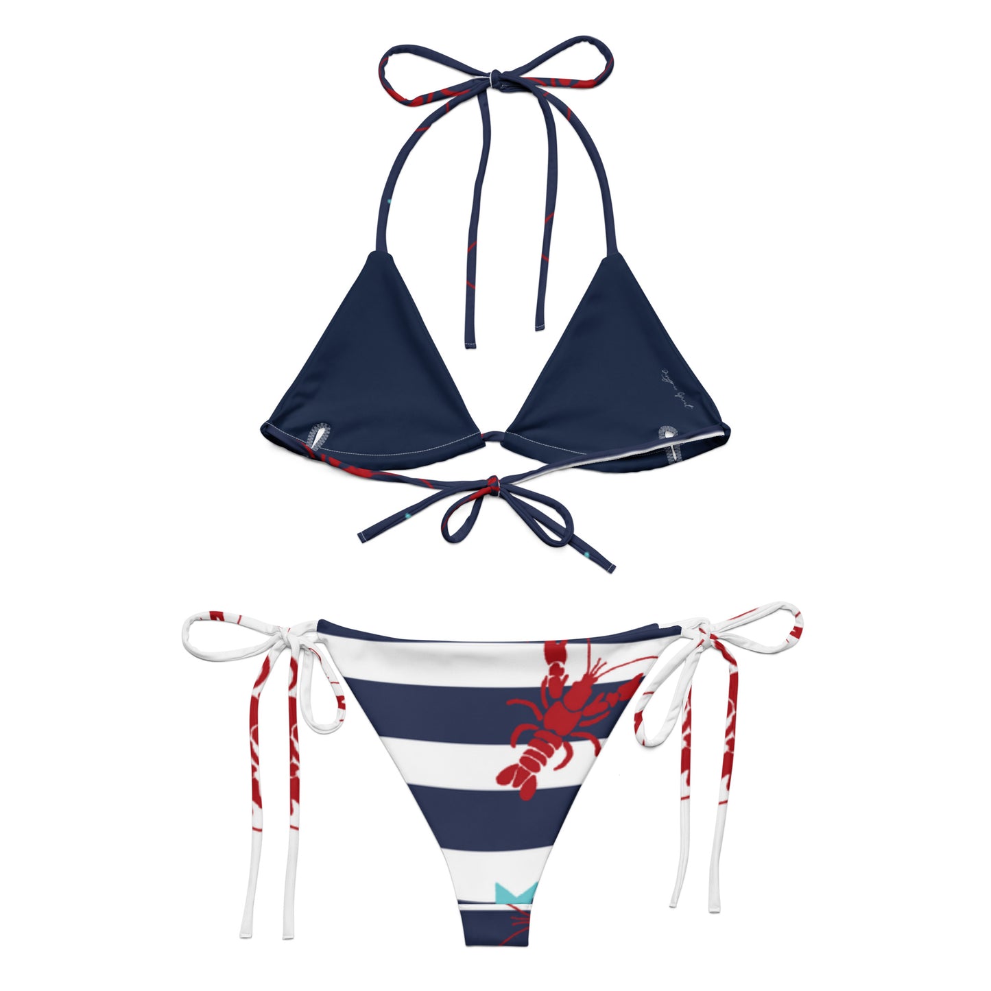 Lobster Print string bikini