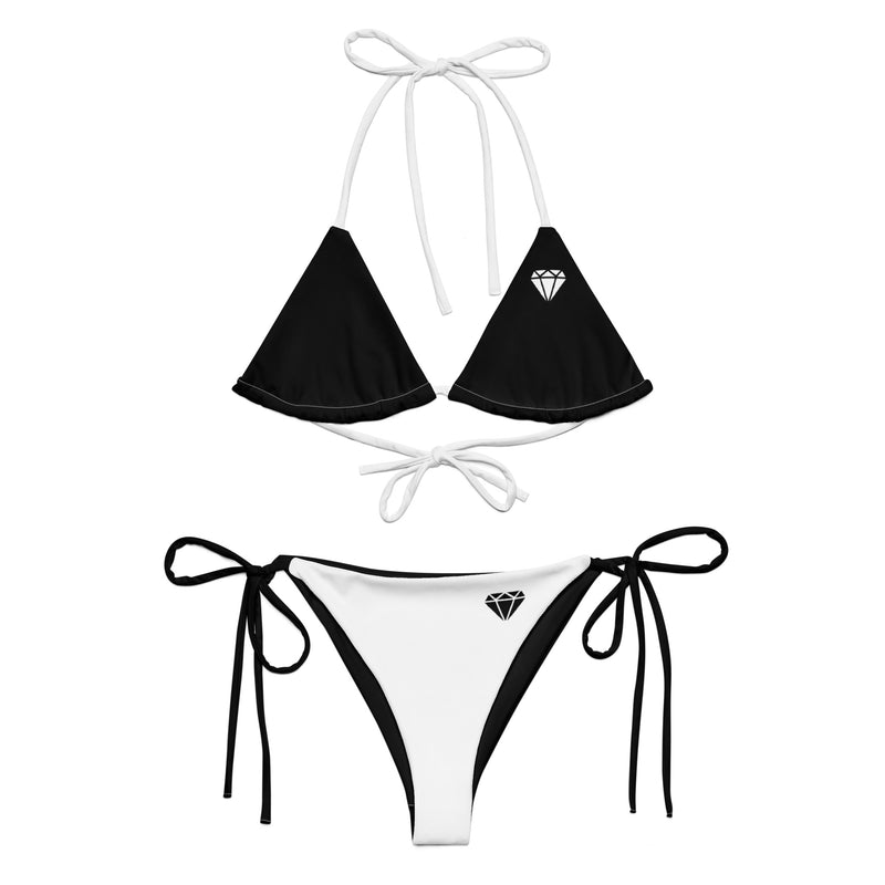 Diamond print  string bikini