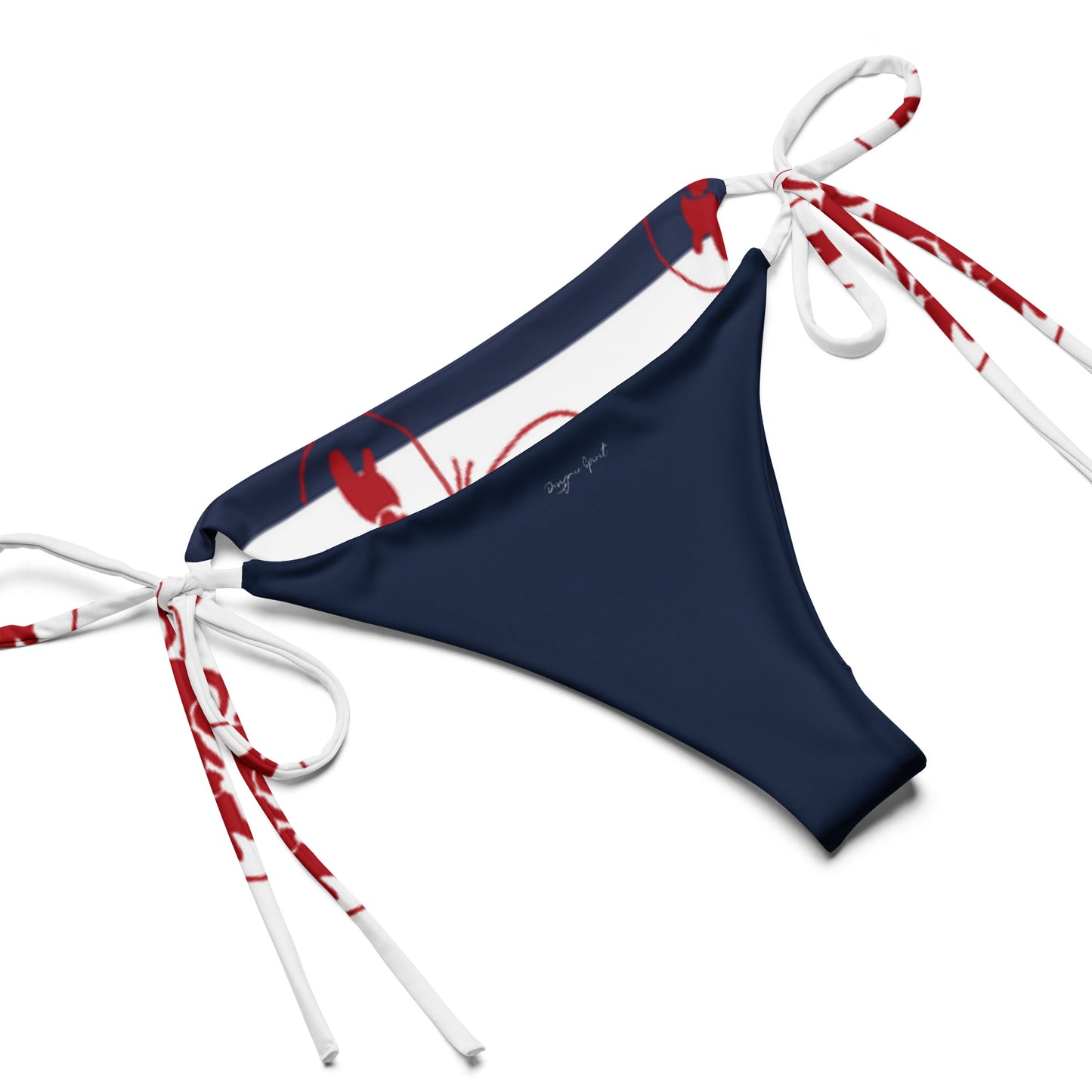 Lobster Print string bikini