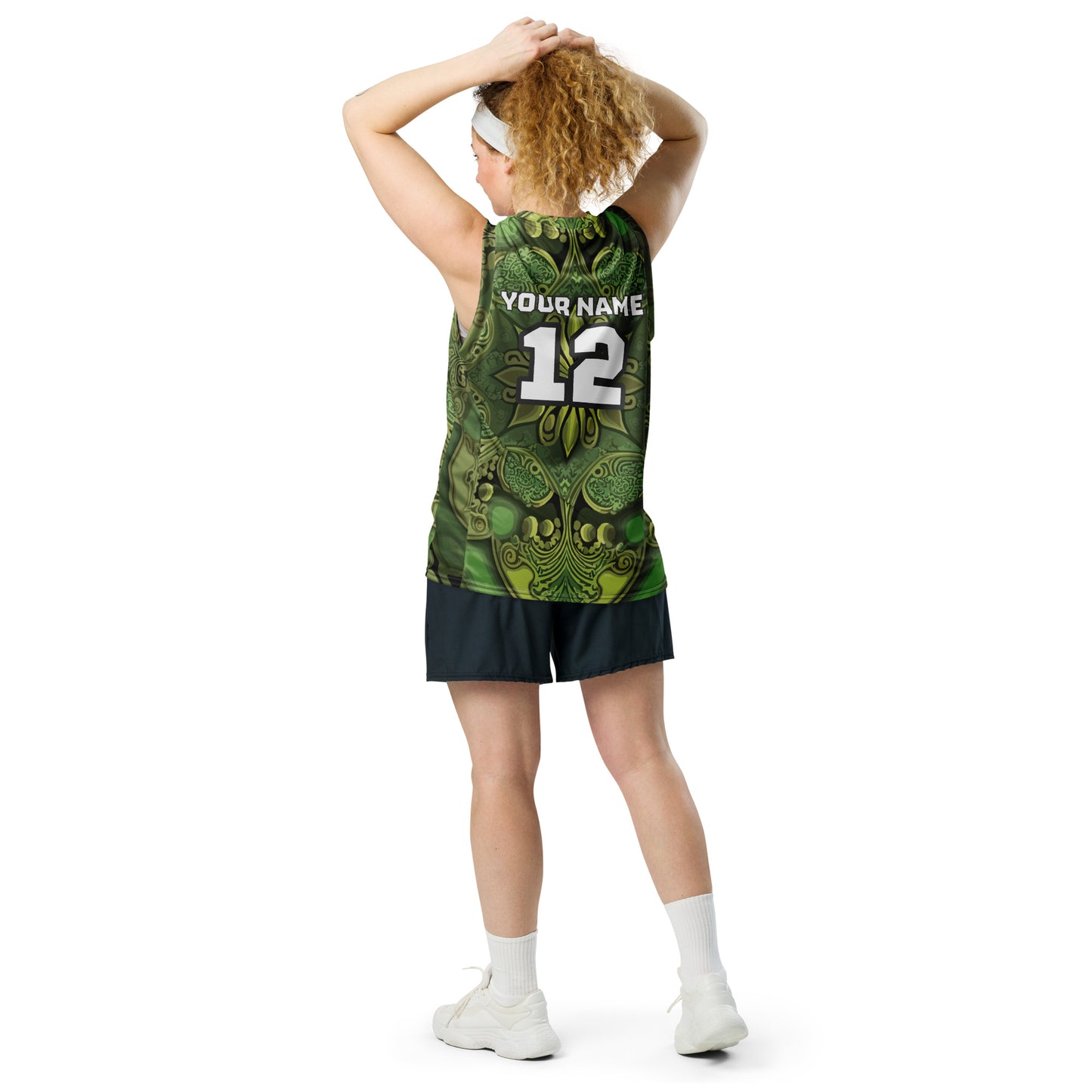 Ancient Vintage Print Custom Basketball Jersey