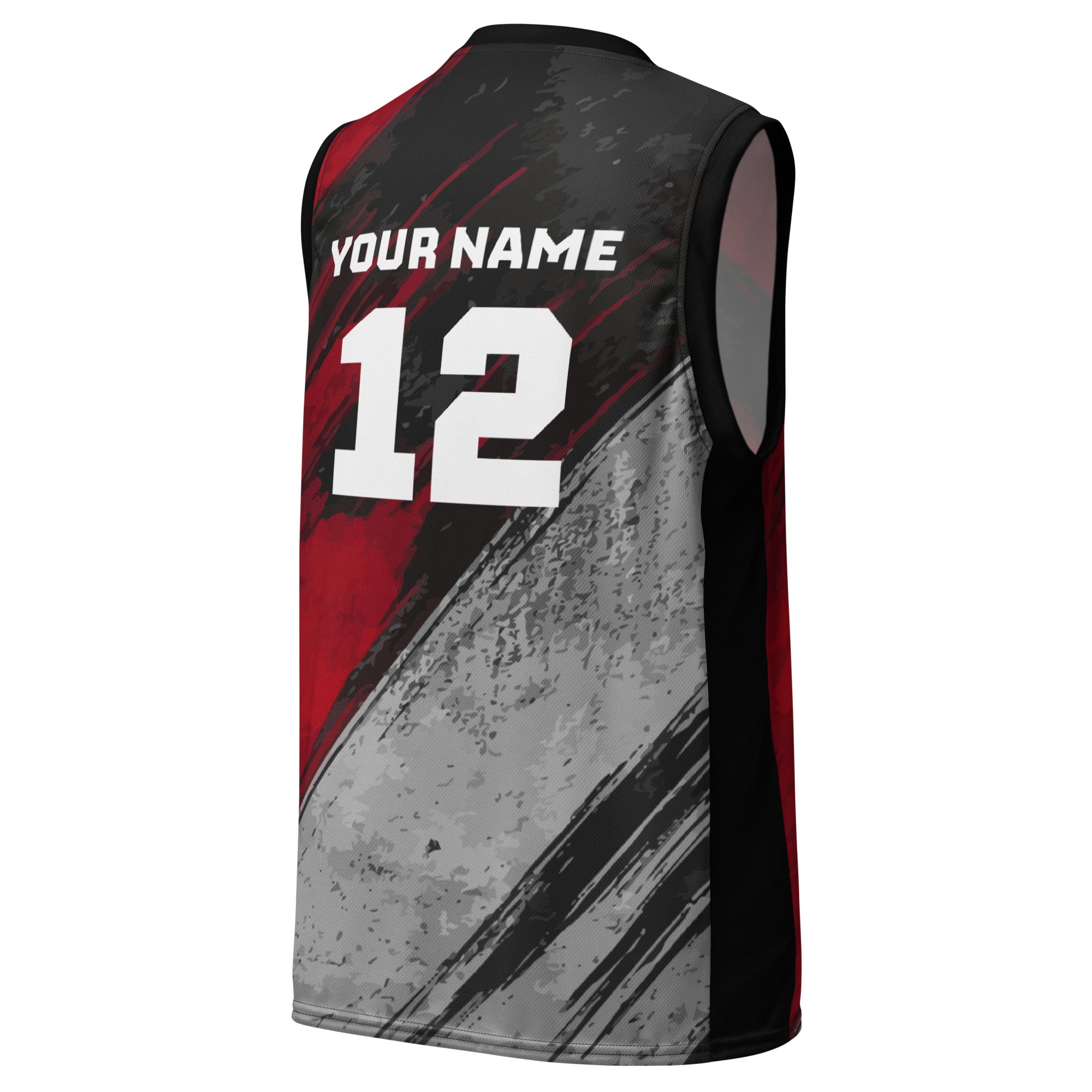 Black and Red Custom Basketball Jersey
