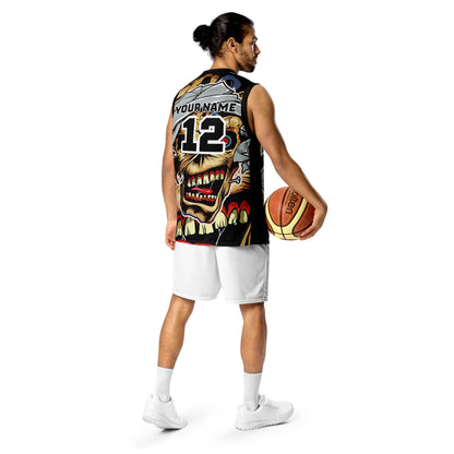 Zombie Print Custom Basketball Jersey