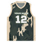 Green Camo Print Custom Basketball Jersey