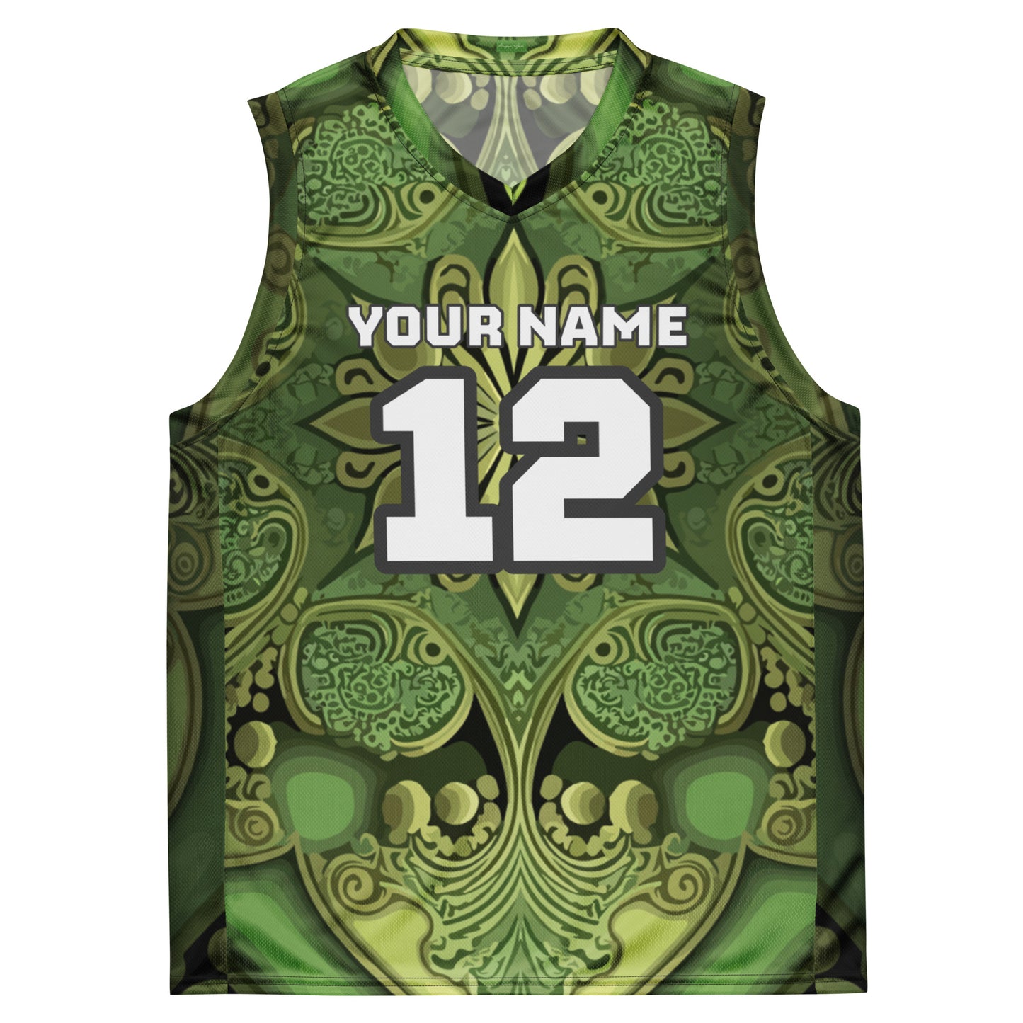 Ancient Vintage Print Custom Basketball Jersey