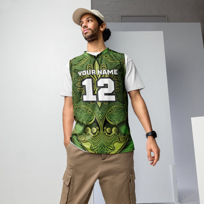 Ancient Vintage Print Custom Basketball Jersey