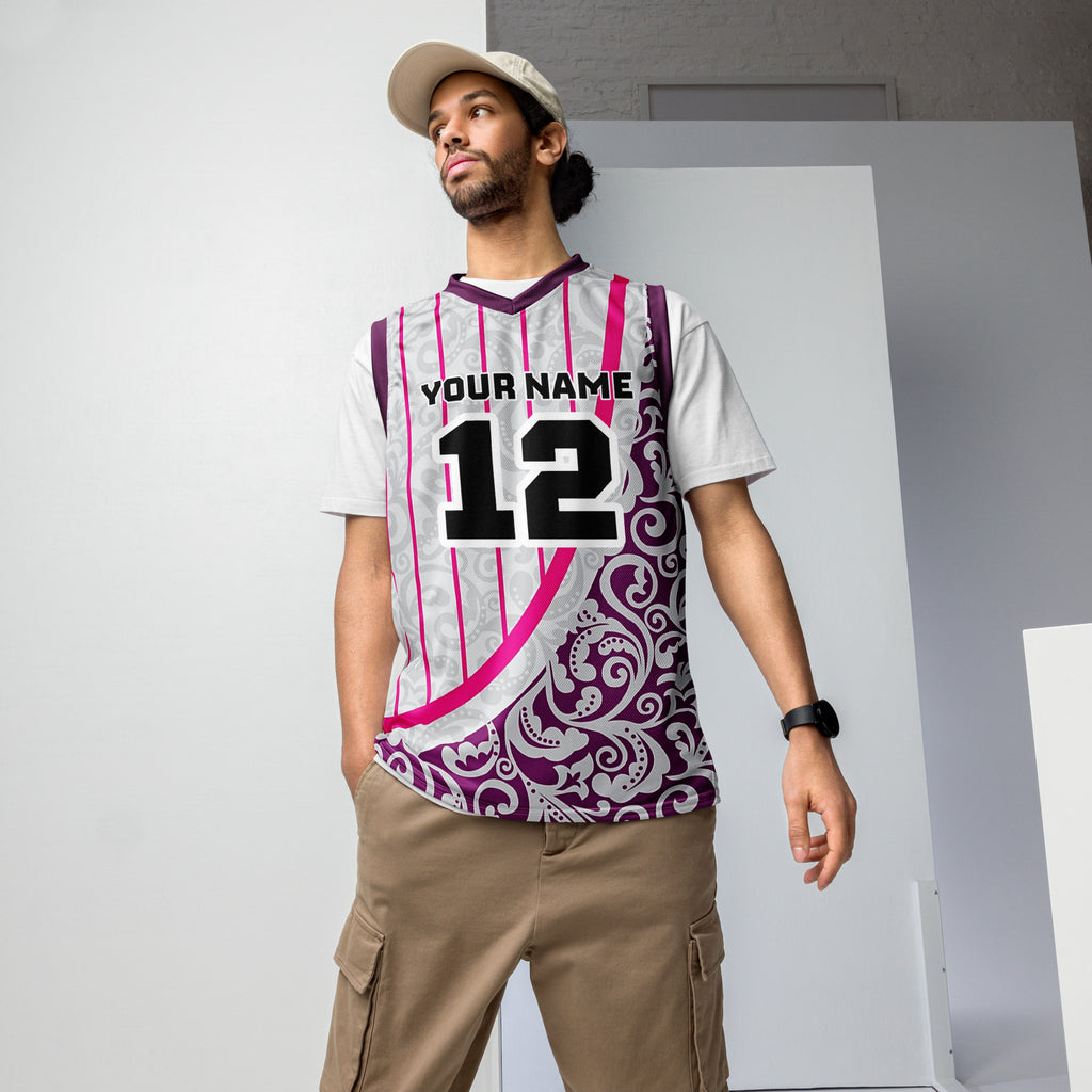 Abstract Print Custom Basketball Jersey