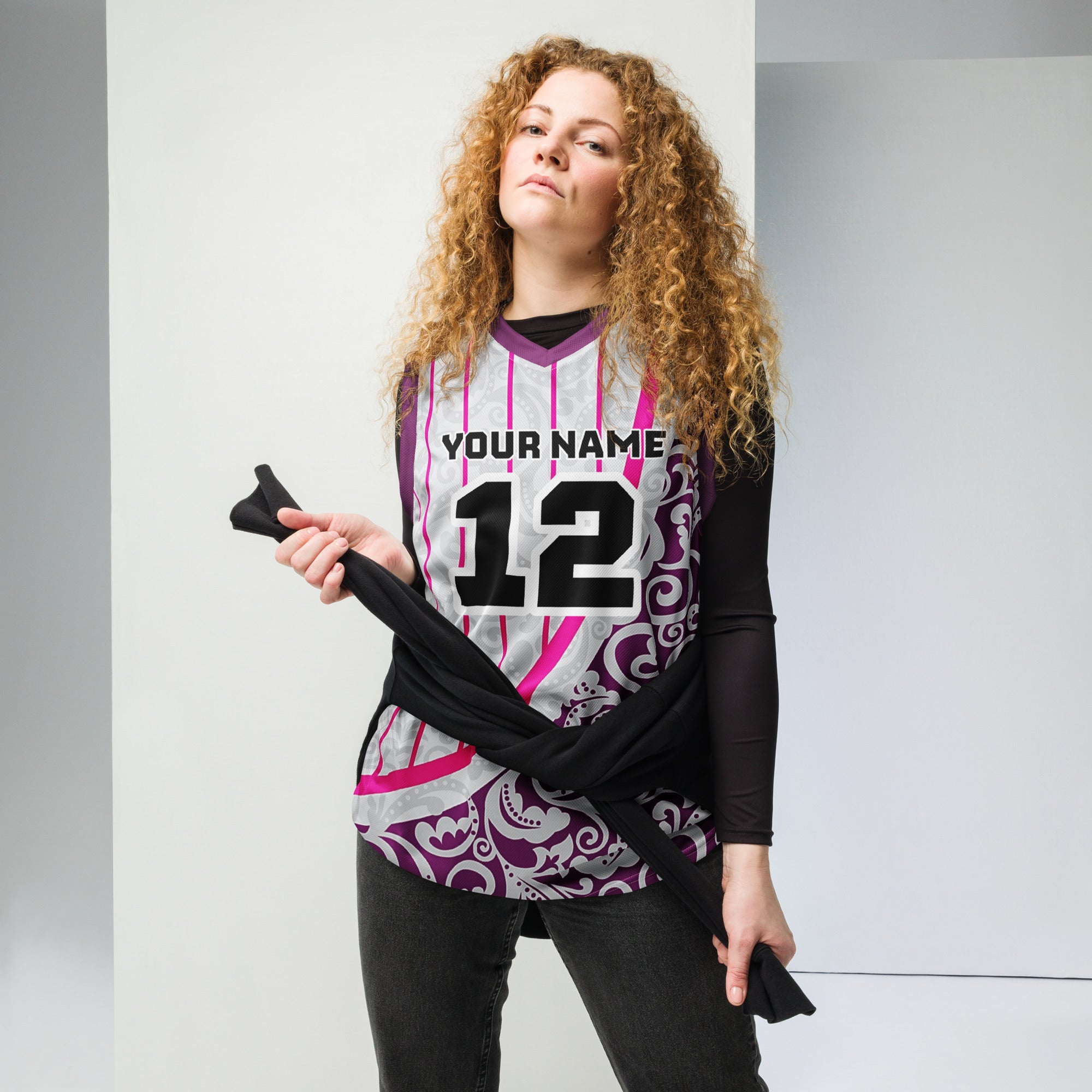 Abstract Print Custom Basketball Jersey