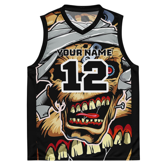 Zombie Print Custom Basketball Jersey