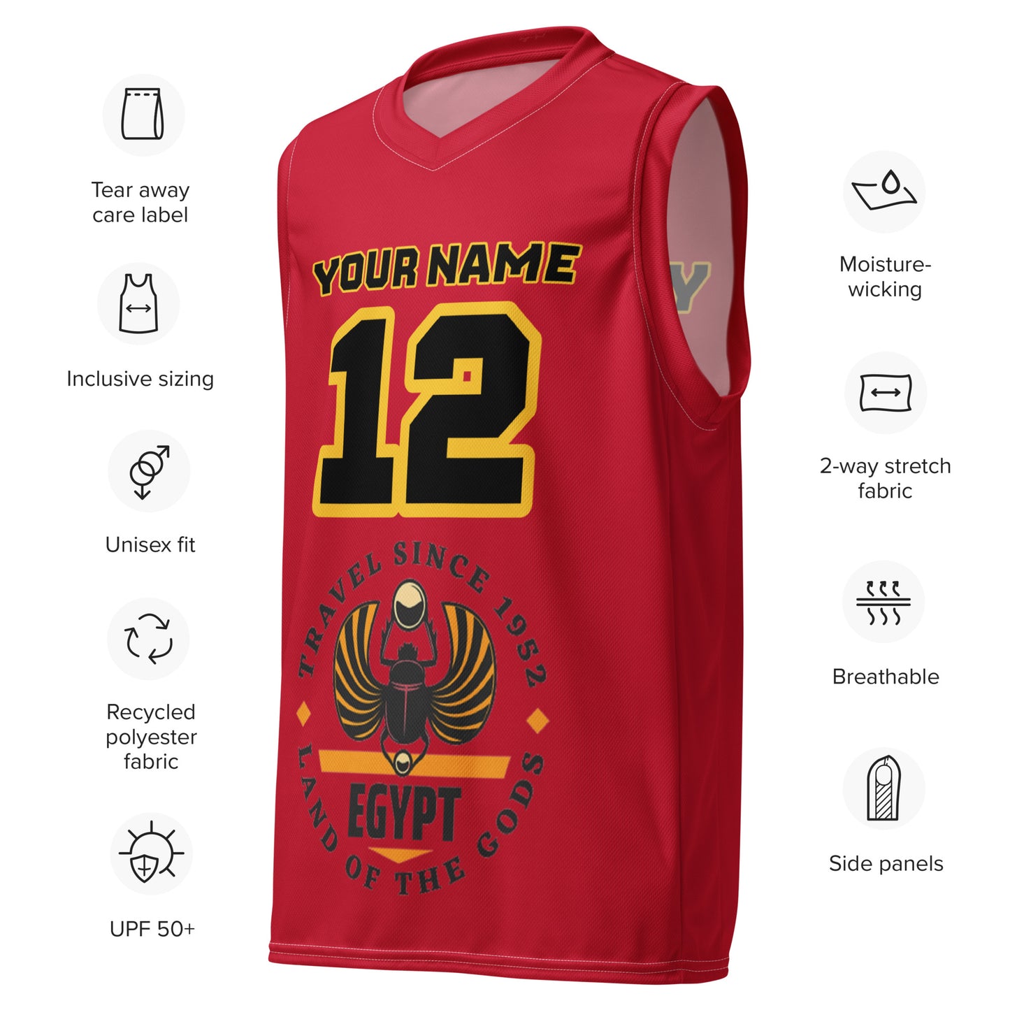 Land of the Gods Custom Basketball Jersey