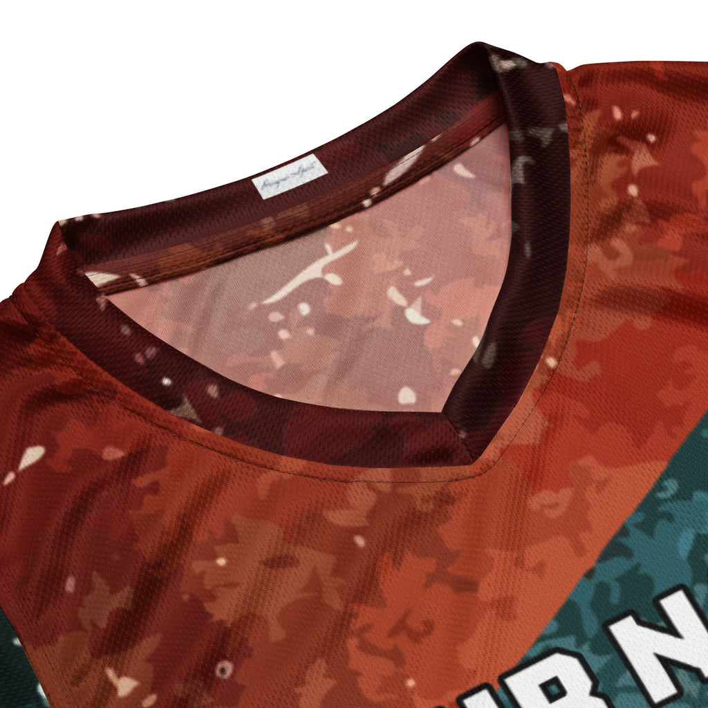 Distressed Print Custom Basketball Jersey
