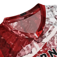 Red and White Custom Basketball Jersey