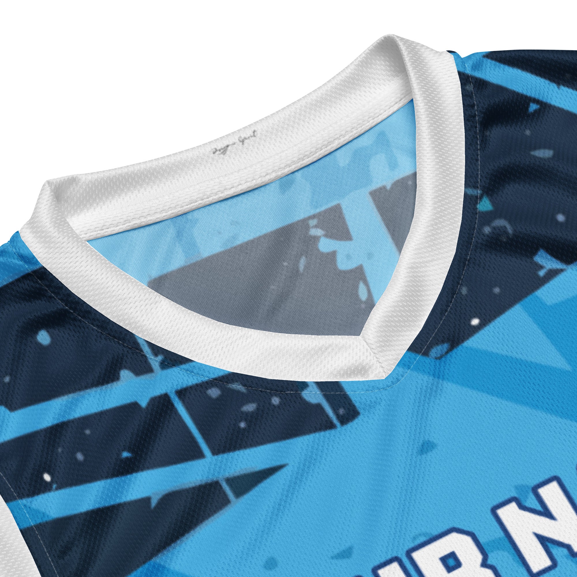 Blue Distressed Custom Basketball Jersey