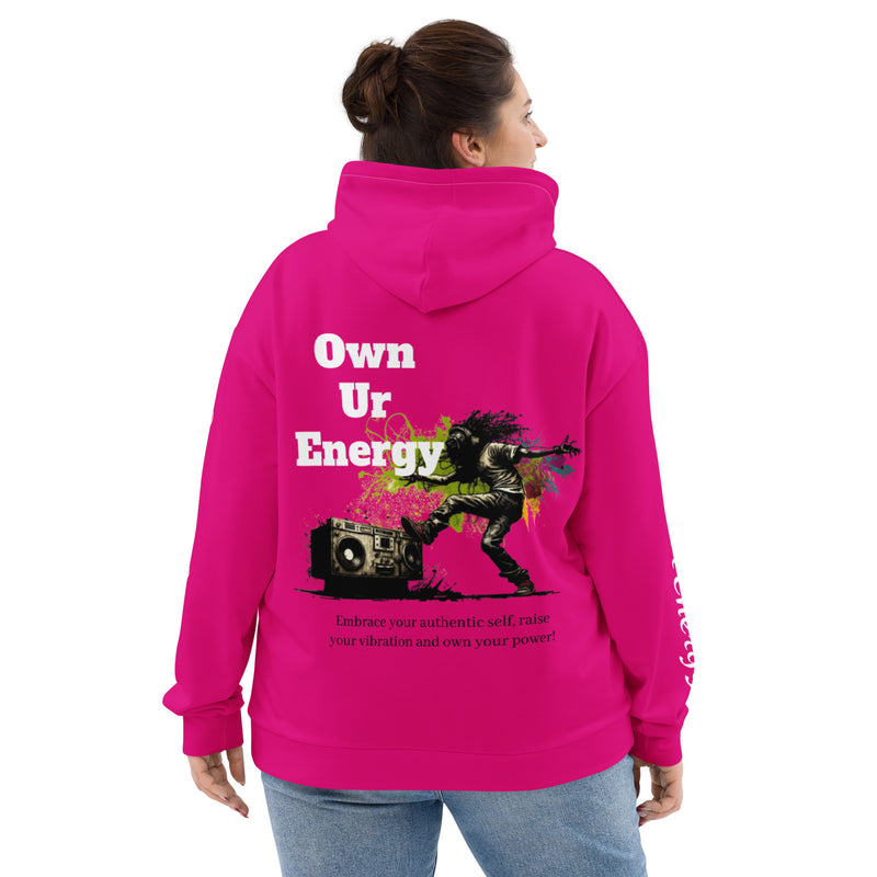 Pink Own Ur Energy Unisex Hoodie