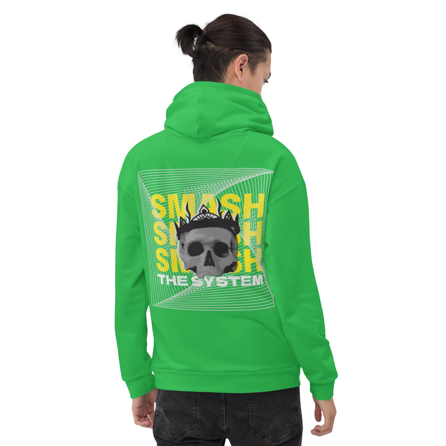 Green Smash the System Unisex Hoodie