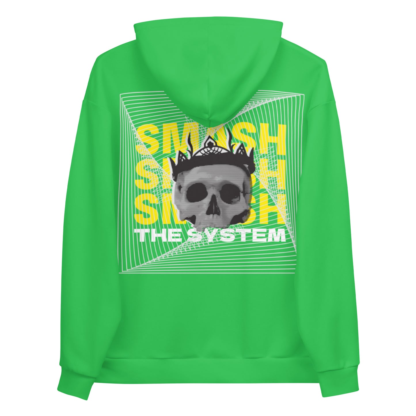 Green Smash the System Unisex Hoodie