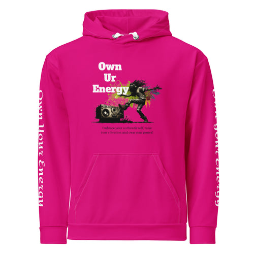 Pink Own Ur Energy Unisex Hoodie