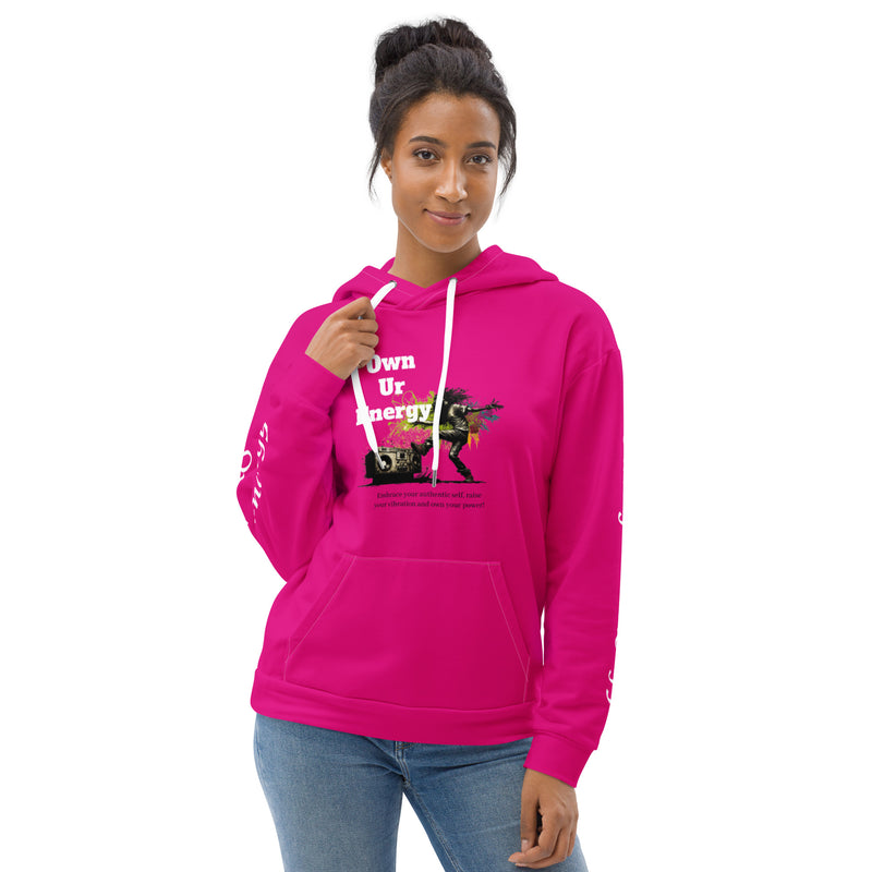 Pink Own Ur Energy Unisex Hoodie