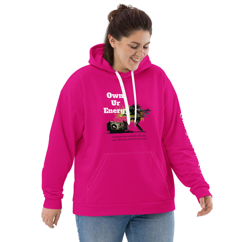 Pink Own Ur Energy Unisex Hoodie