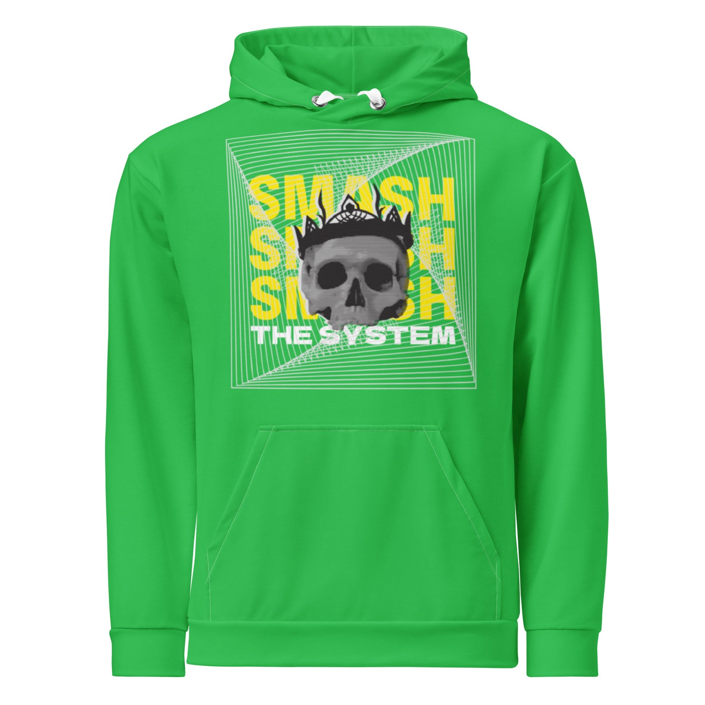 Green Smash the System Unisex Hoodie