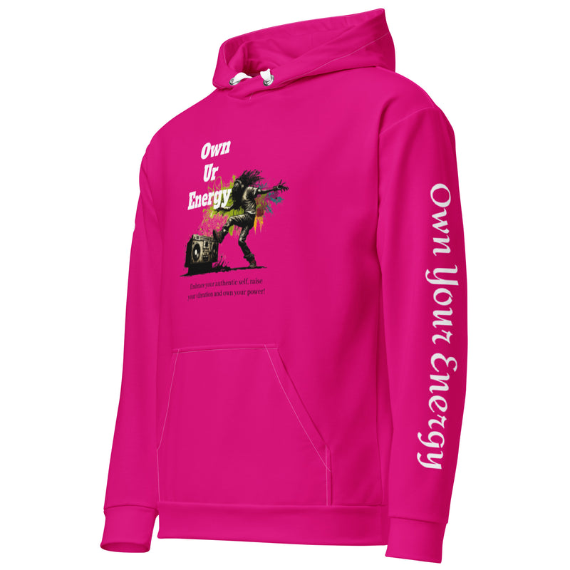 Pink Own Ur Energy Unisex Hoodie