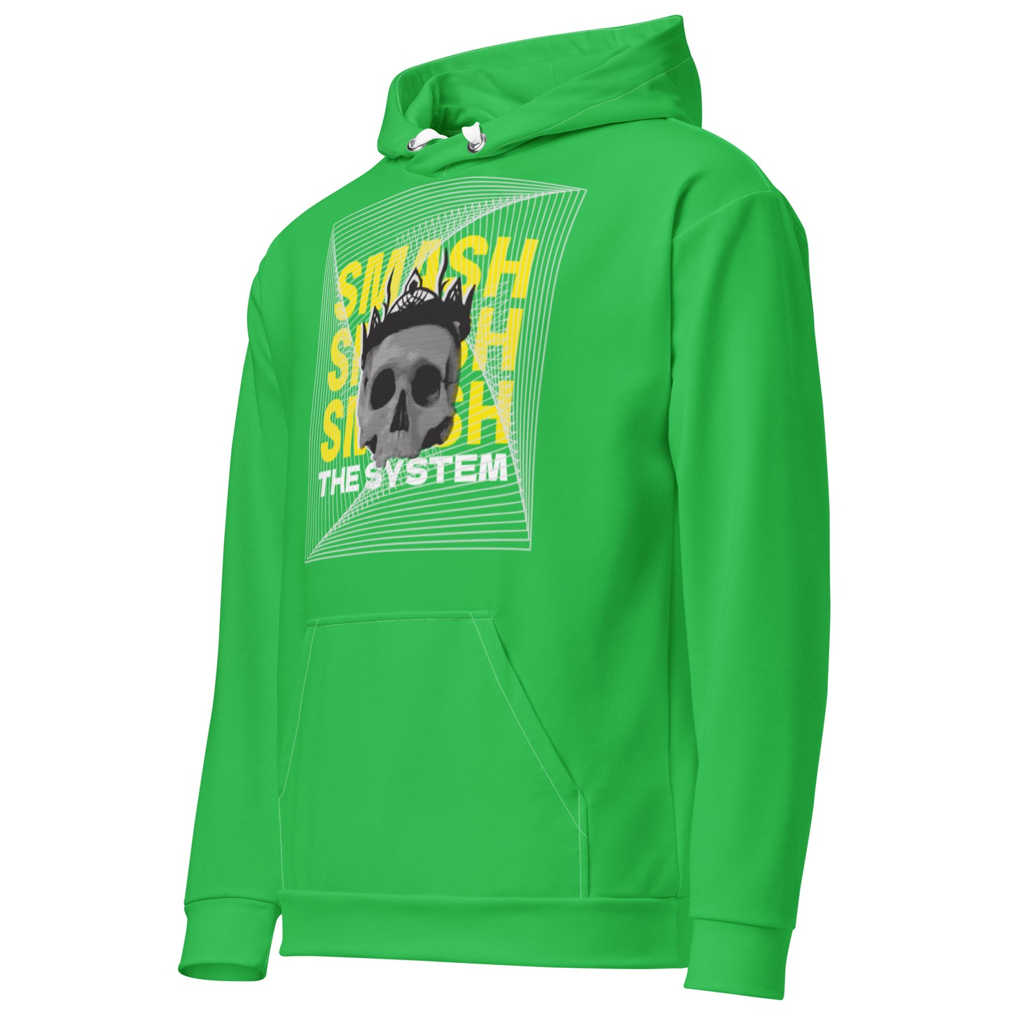 Green Smash the System Unisex Hoodie