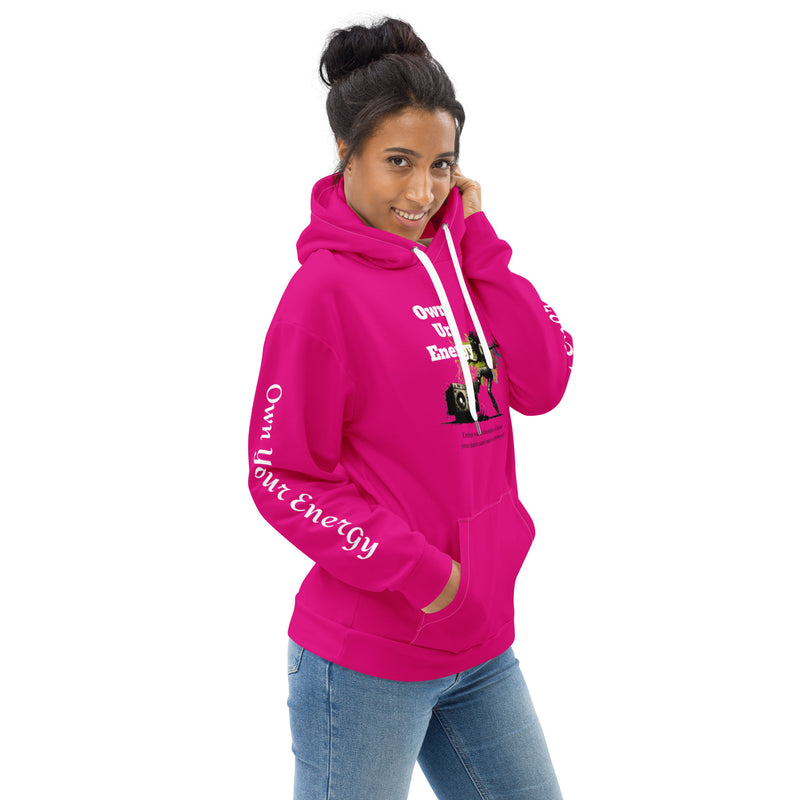 Pink Own Ur Energy Unisex Hoodie