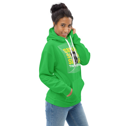 Green Smash the System Unisex Hoodie