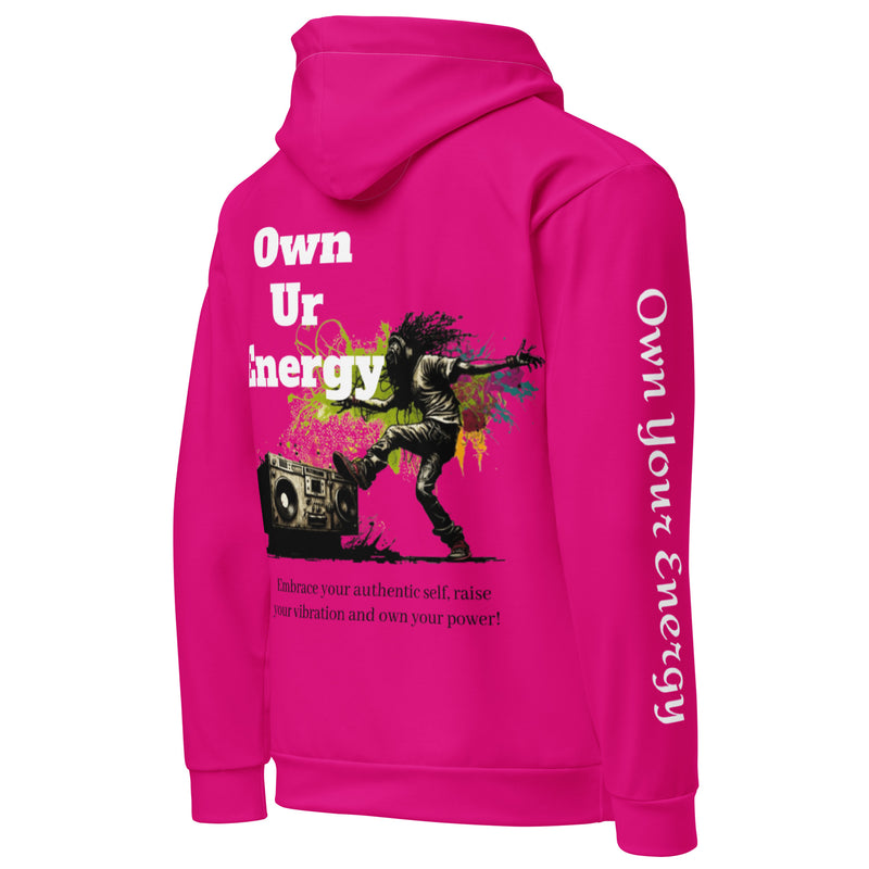 Pink Own Ur Energy Unisex Hoodie