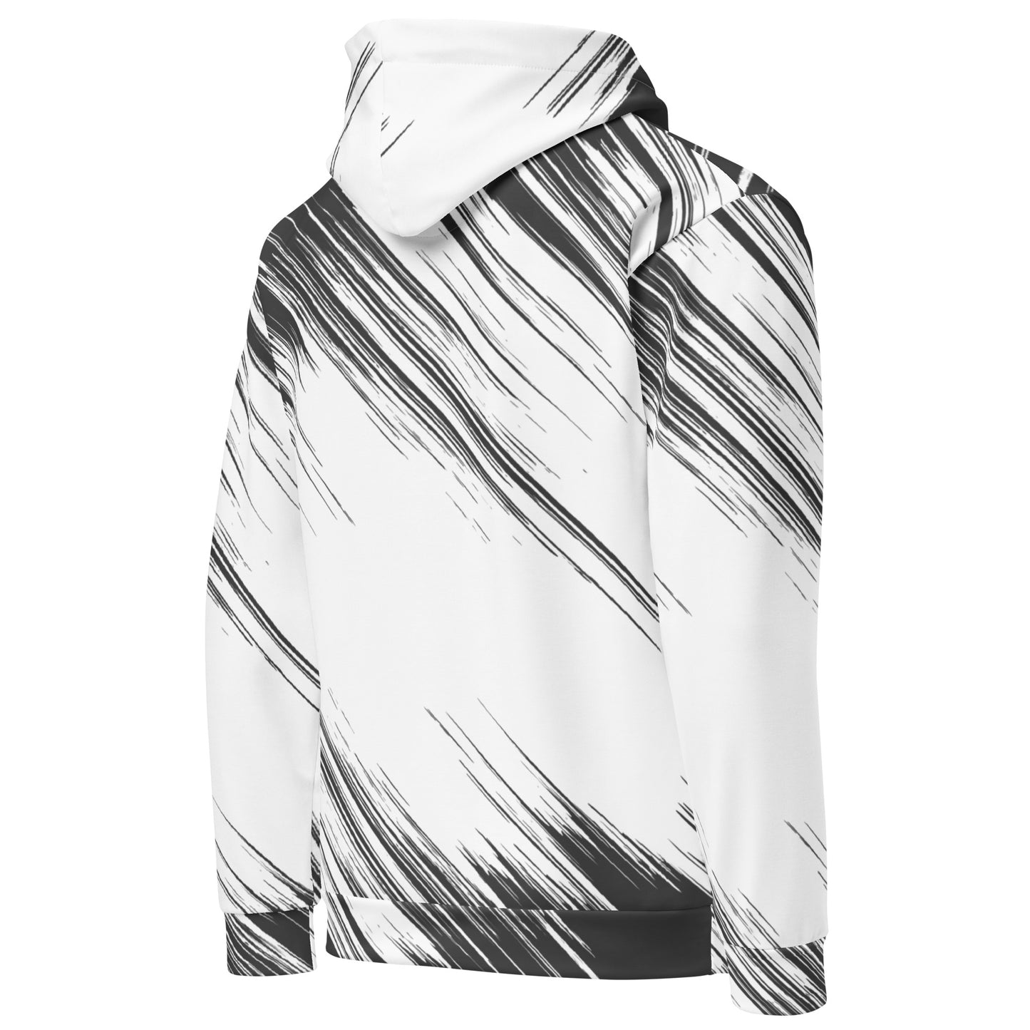 Black and White Print Unisex Hoodie