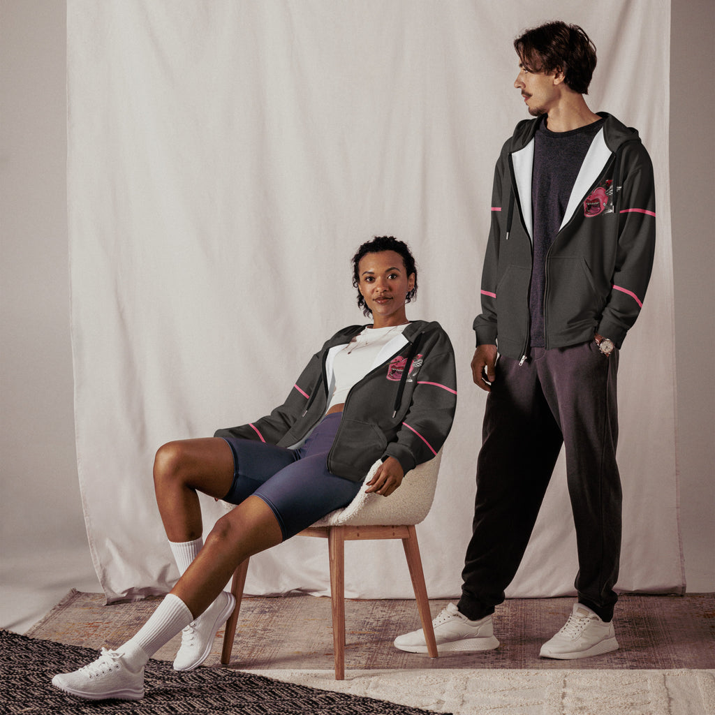 Happy Valentine Unisex zip hoodie