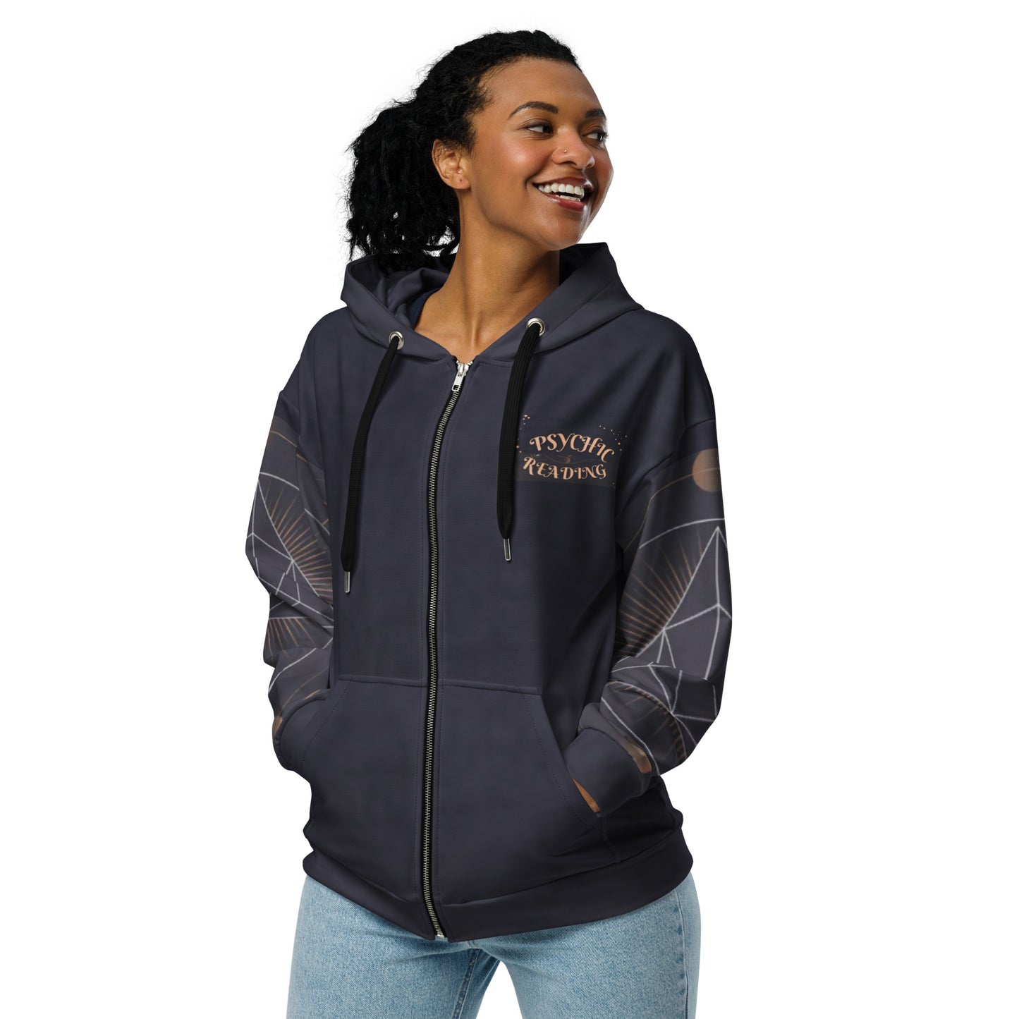 Psychic Reading Unisex zip hoodie