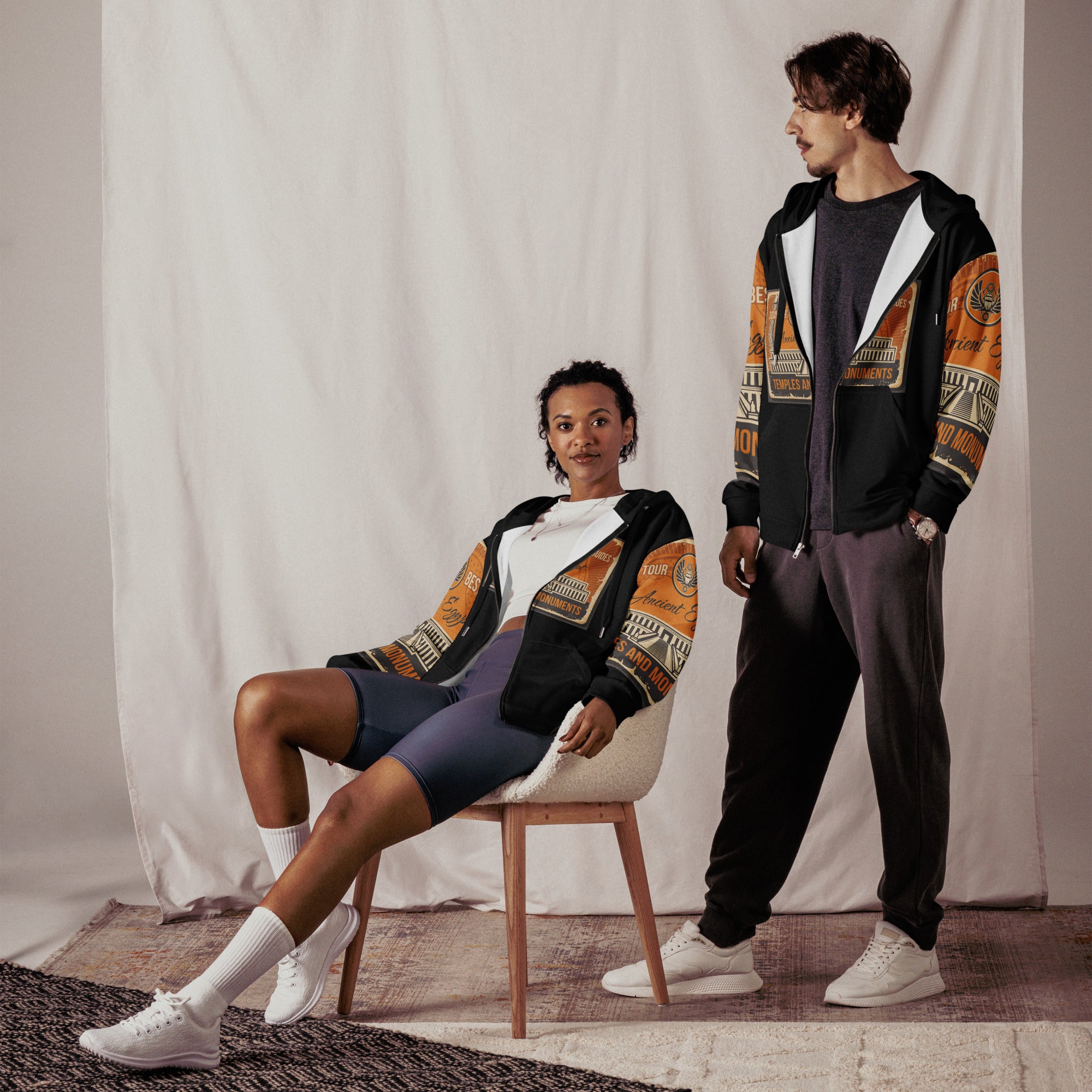 Valley of the Kings Unisex zip hoodie