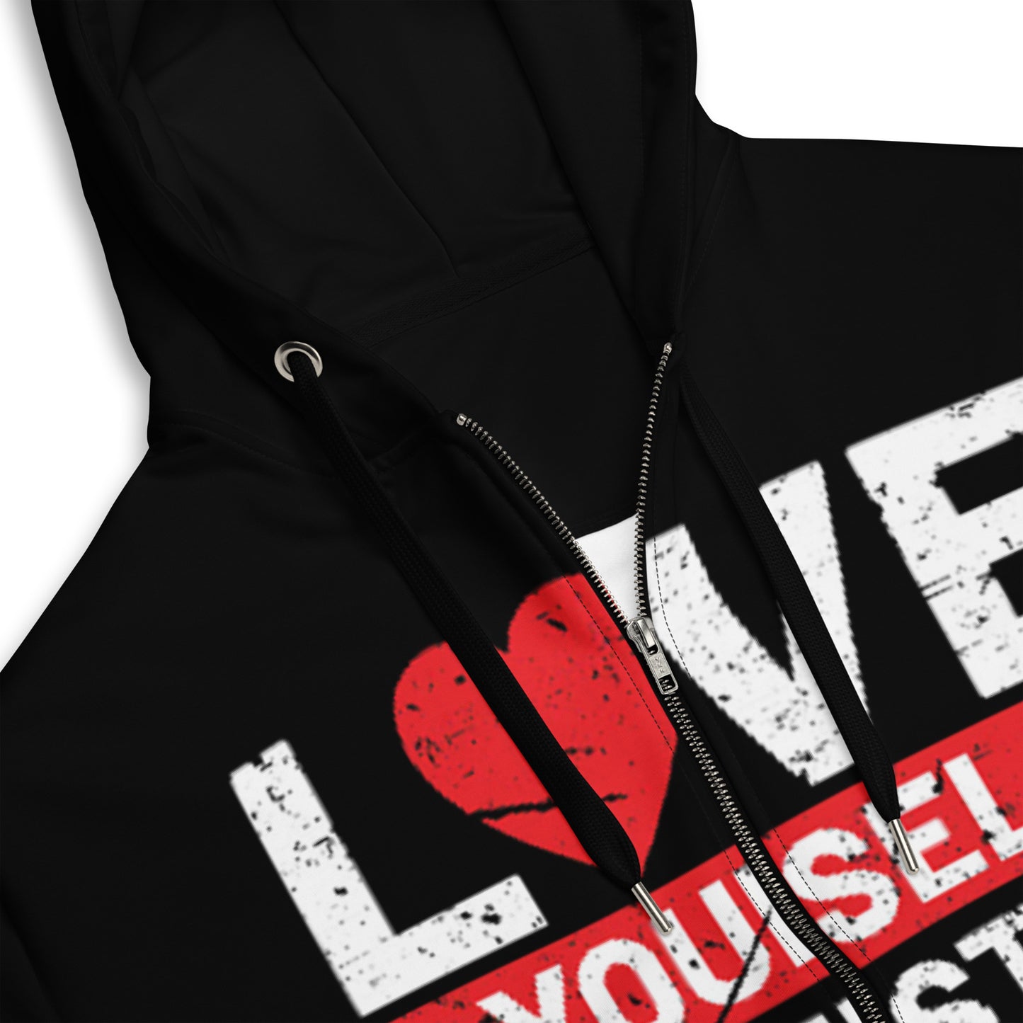 Love Yourself First Unisex zip hoodie