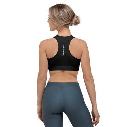 Cartoon Fitness Girl Sports bra