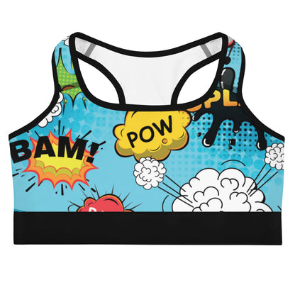 Cartoon Fitness Girl Sports bra