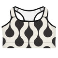 Black and Red Fitness Girl Sports bra