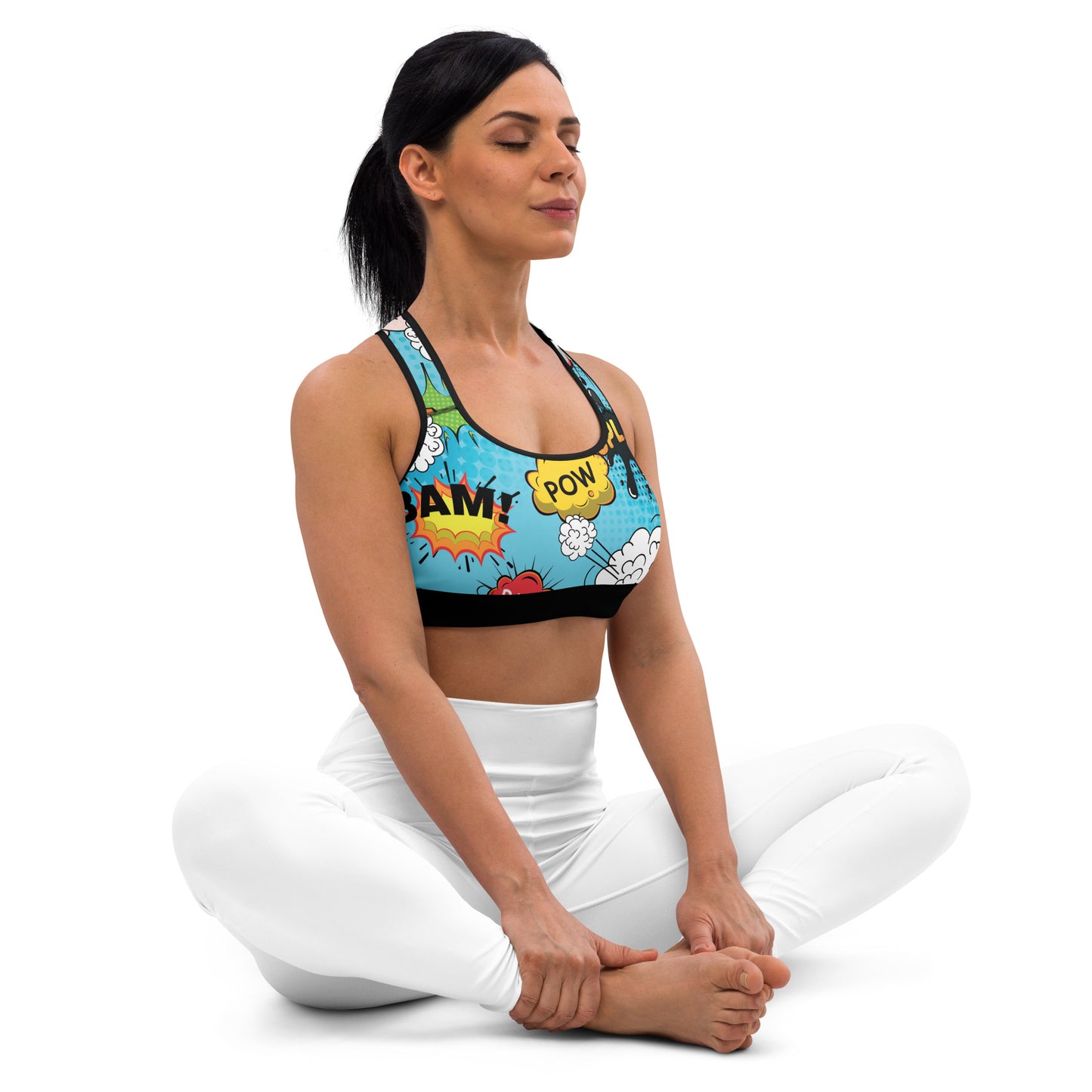 Cartoon Fitness Girl Sports bra