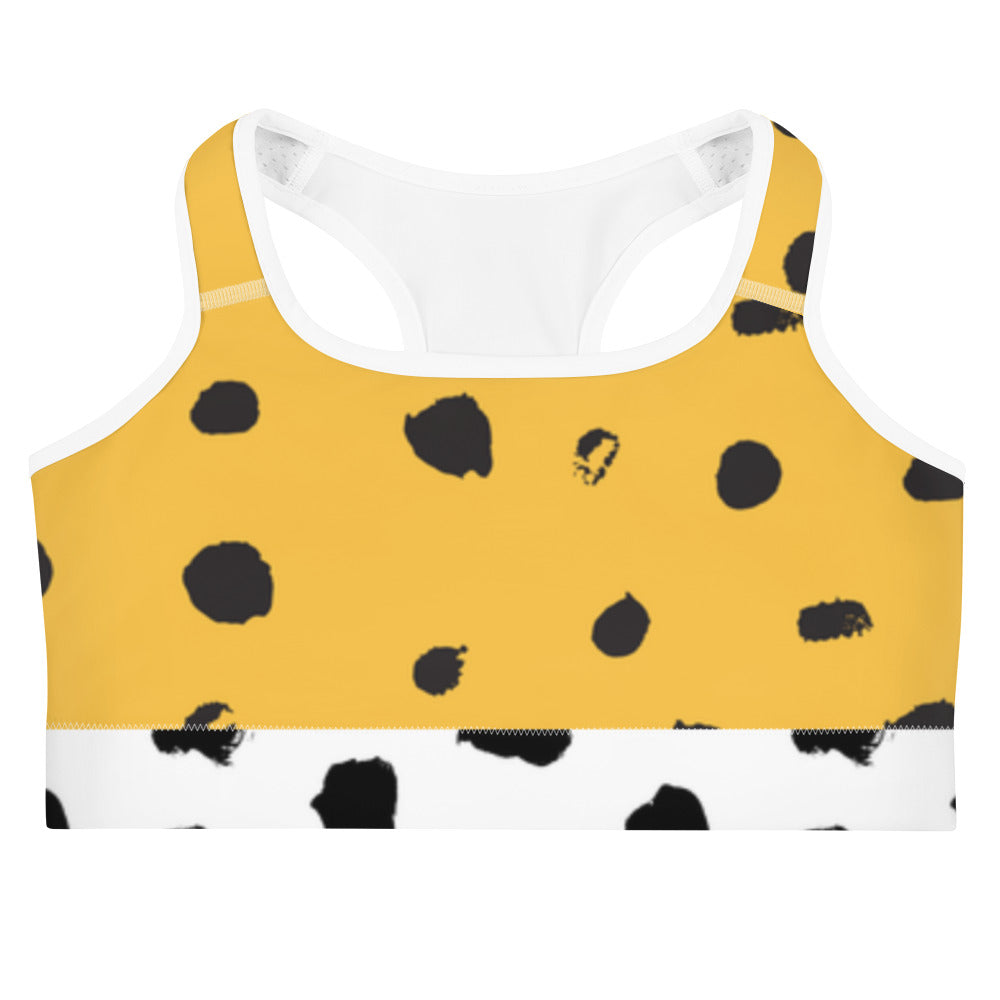 fitness Girl Polka Dot Fitness Girl Sports bra