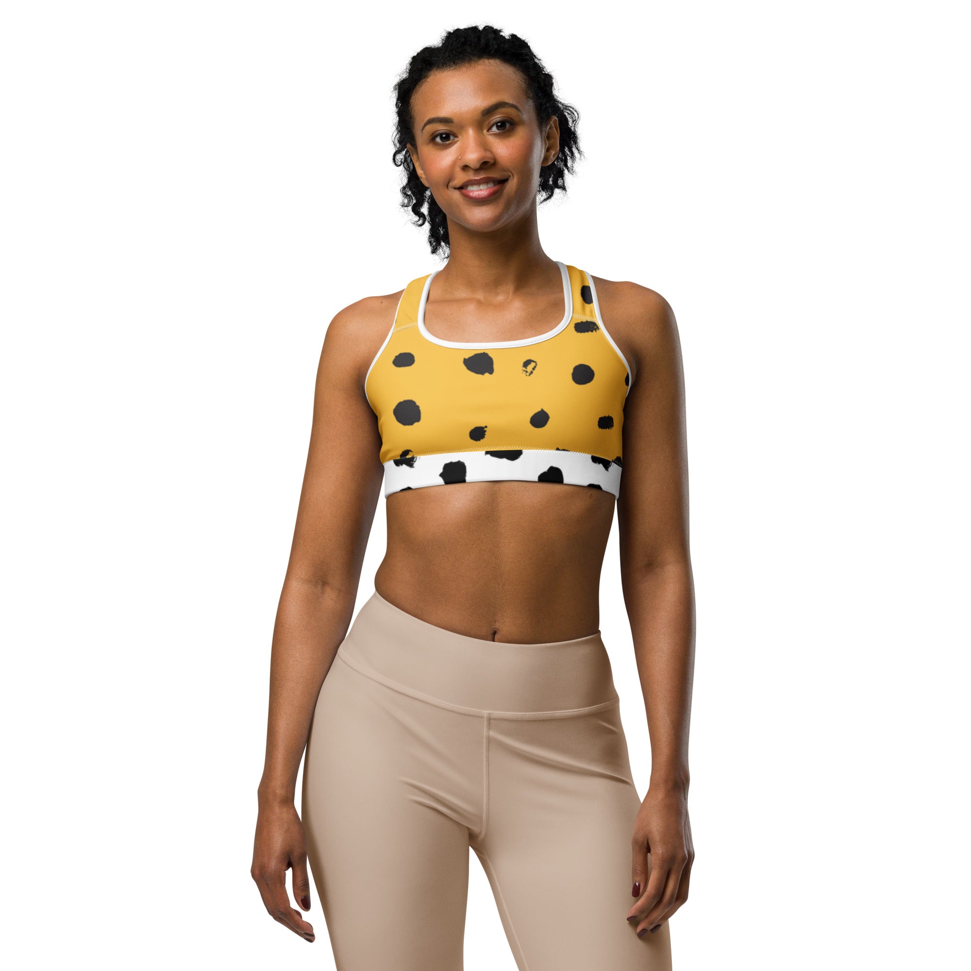 fitness Girl Polka Dot Fitness Girl Sports bra