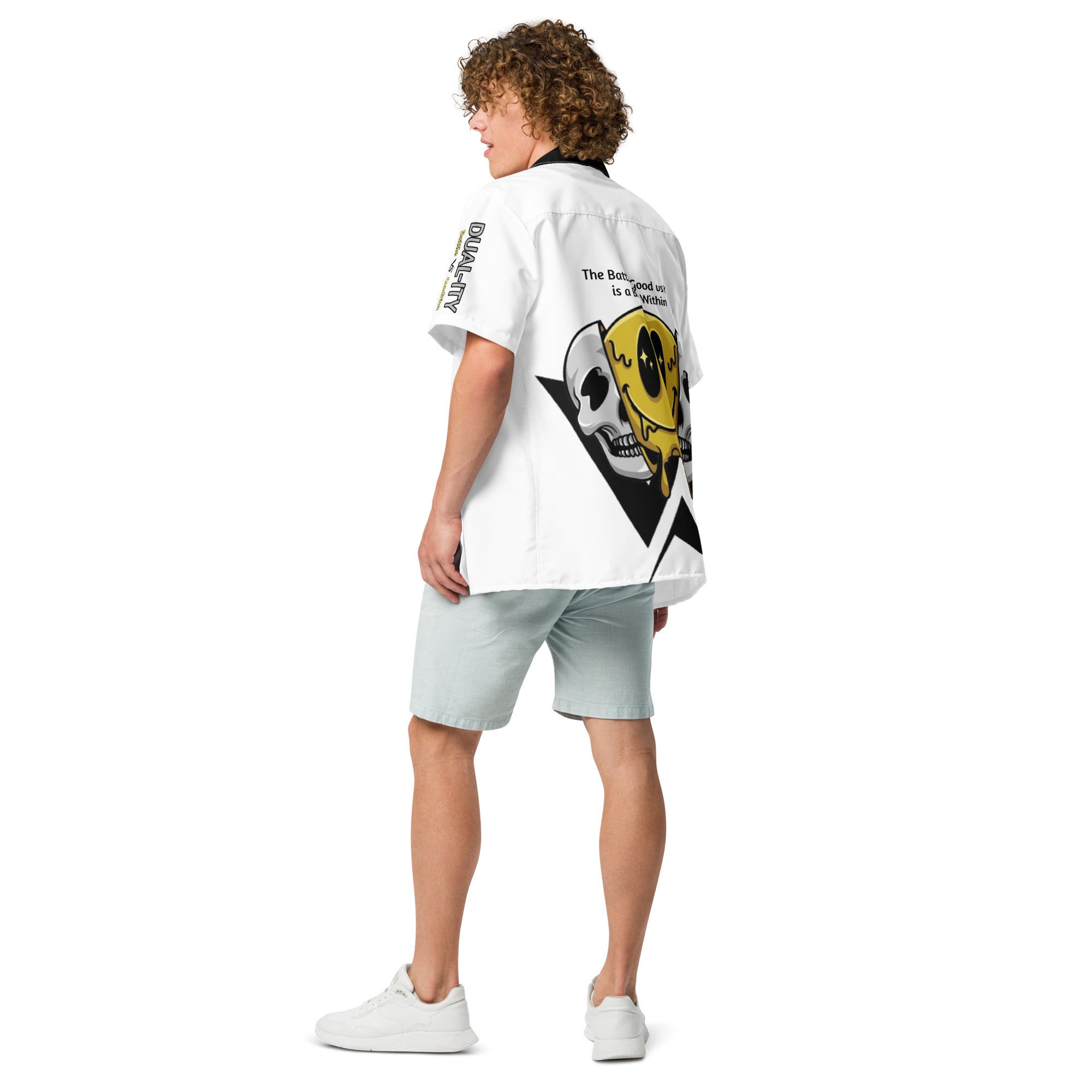 Good vs Evil Unisex button shirt