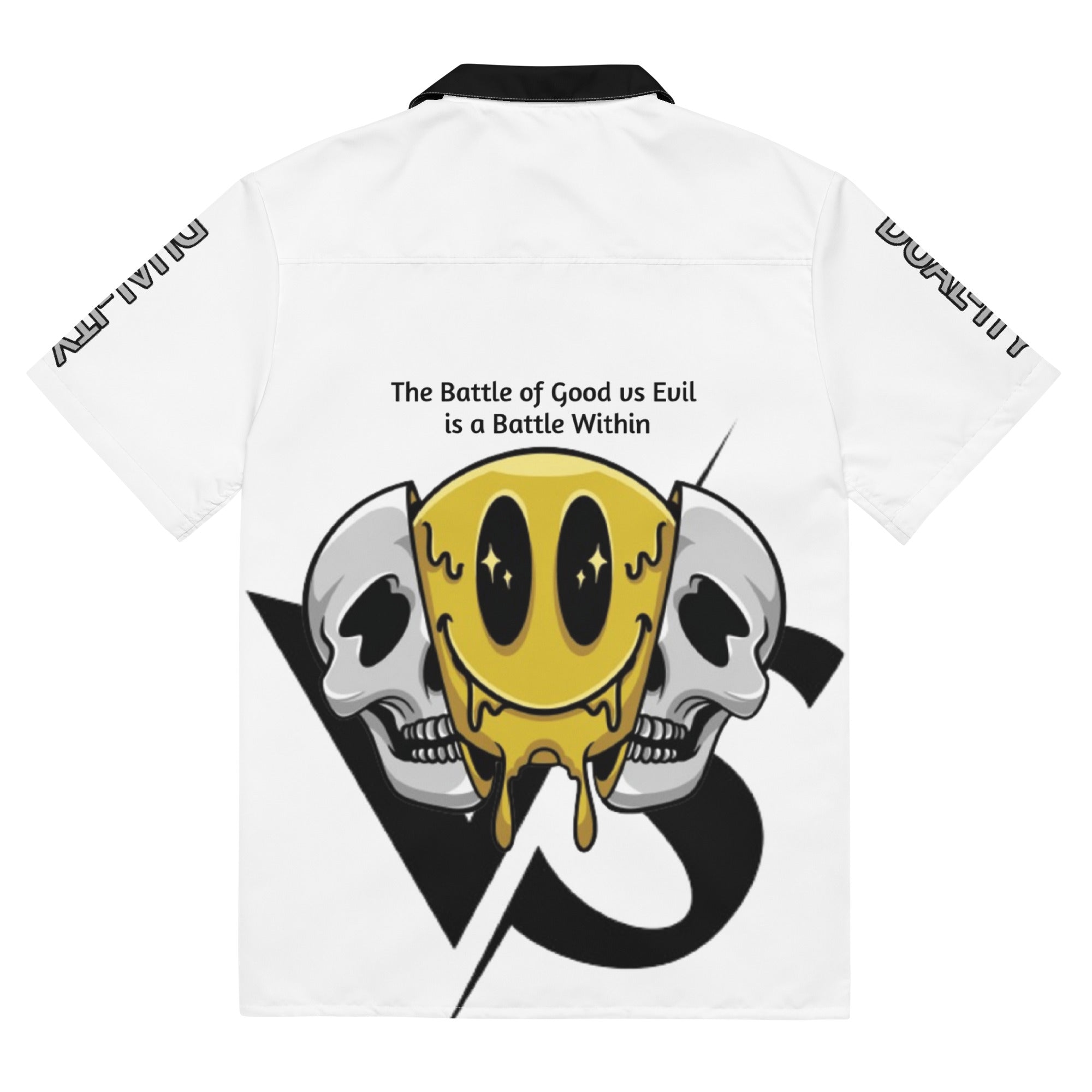 Good vs Evil Unisex button shirt