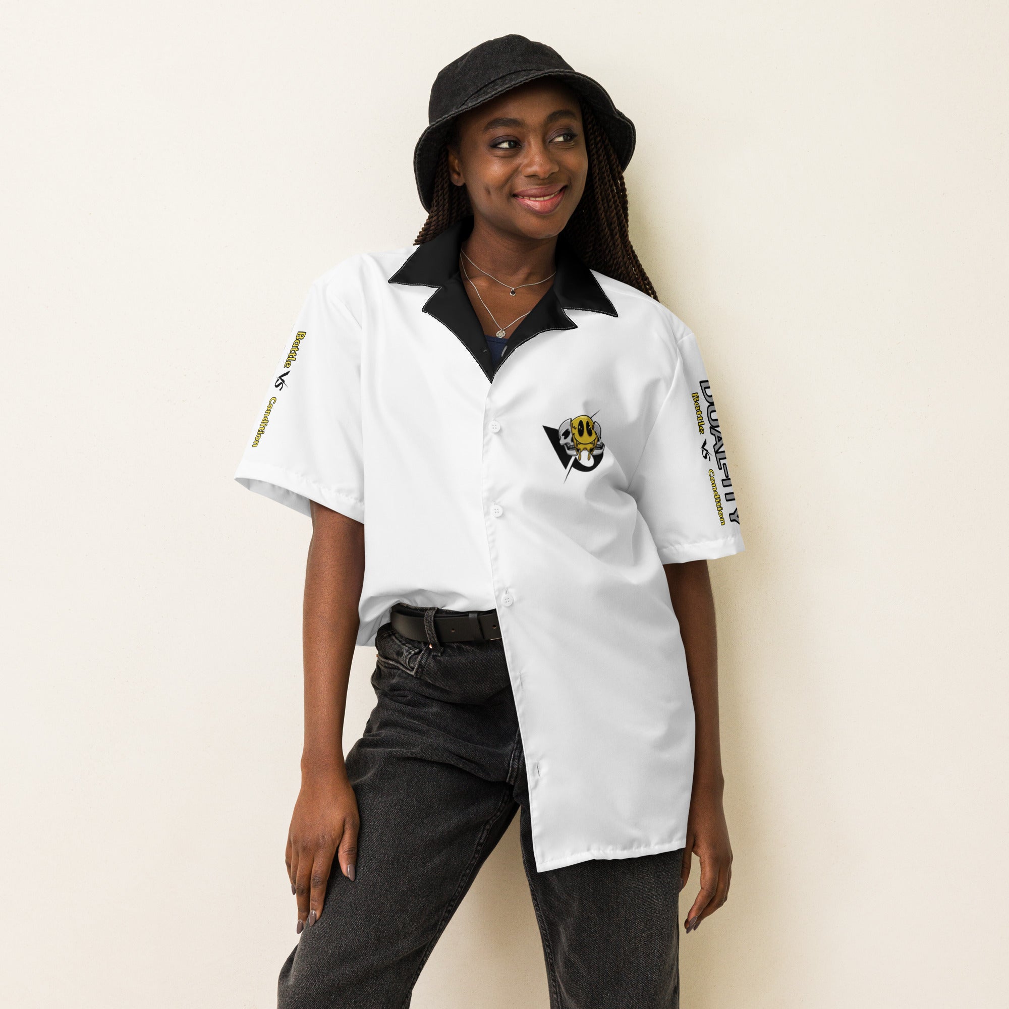 Good vs Evil Unisex button shirt