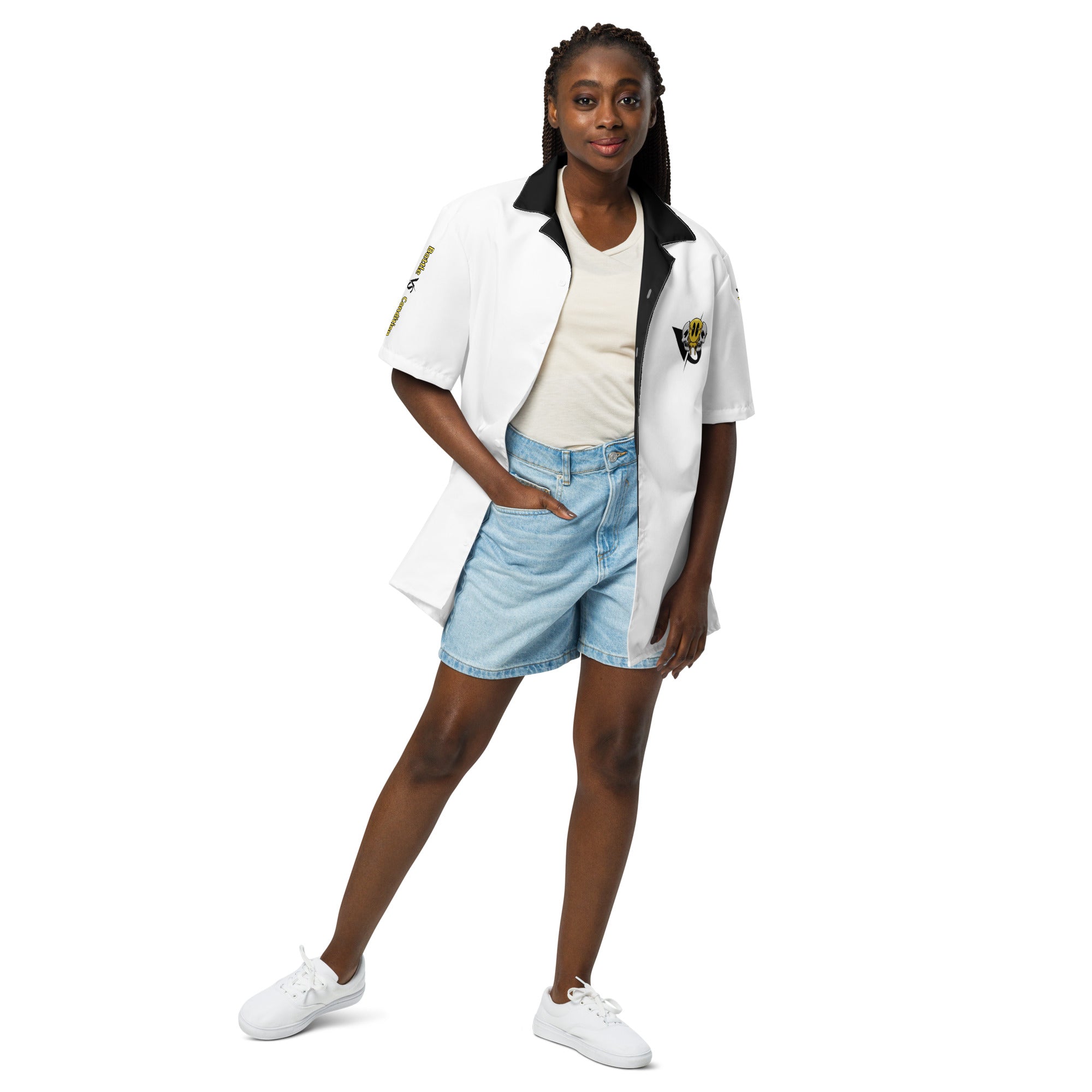 Good vs Evil Unisex button shirt