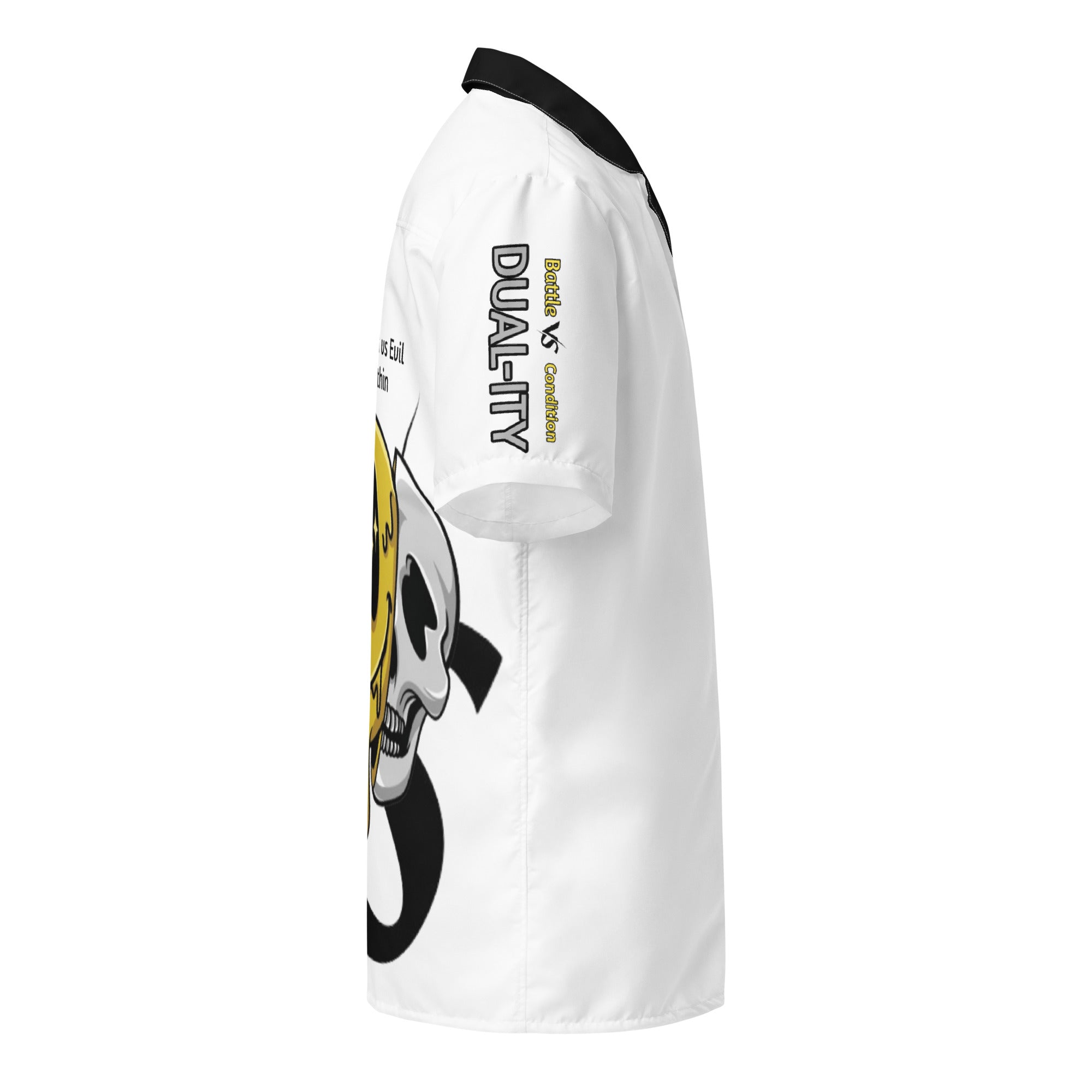 Good vs Evil Unisex button shirt