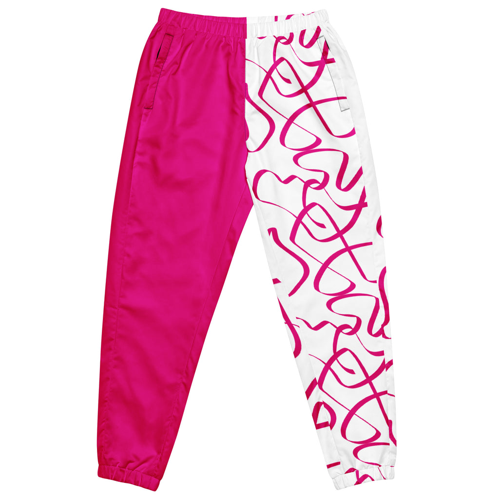 Boss Mom track pants - Pink/Whtie