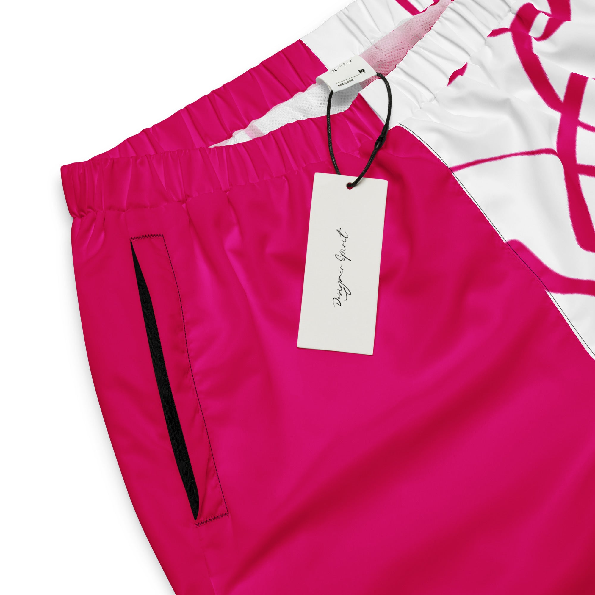 Boss Mom track pants - Pink/Whtie
