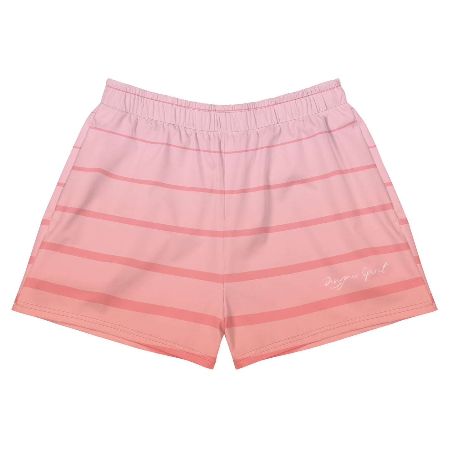 Strip Print Women’s Recycled Athletic Shorts