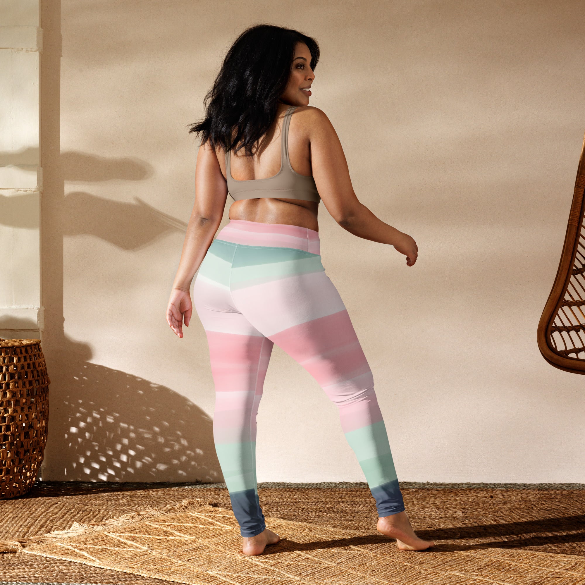 Pastel Multi Color Yoga Leggings